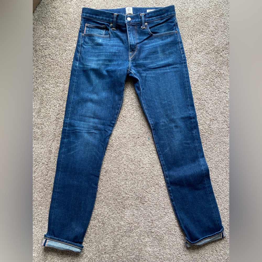 Hiroshi Kato, selvage denim, slim fit, size 32